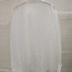 Mens Shirt Perspective Sexy  Large Print Long Sleeved Loose Casual Floral Shirt for Men