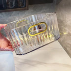 2 Pcs Cosmetics Box Desktop Storage Drawer Stackable Storage Box with Handle Makeup Organizers Basket Poatable Sundries  Rack