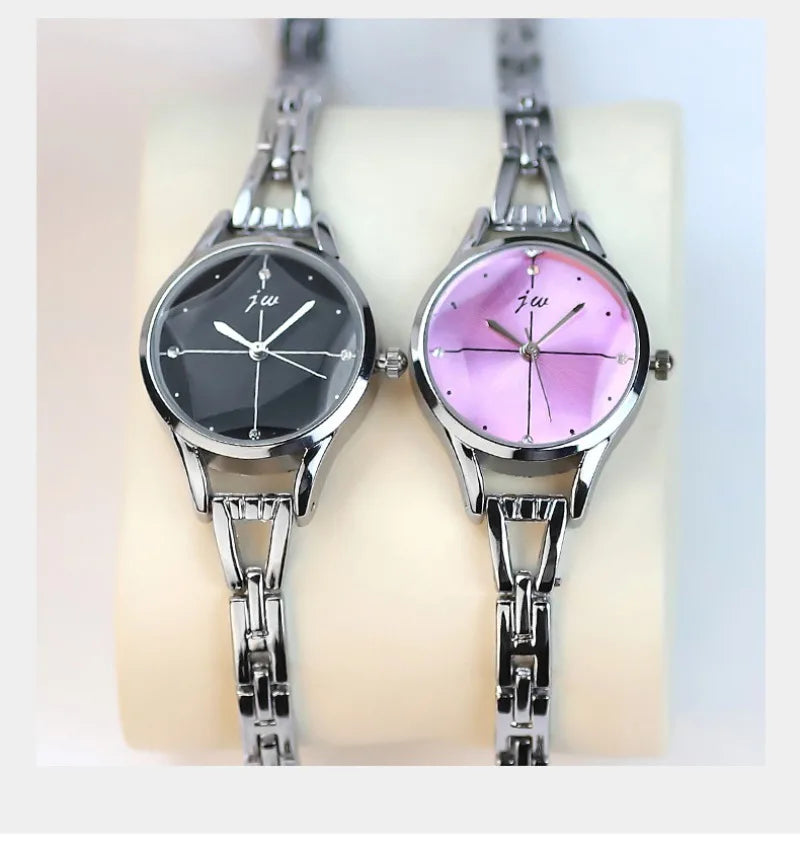 Women's Watches Elegant Woman Watch Quartz Gifts for Women Luxury Fashion Stainless Steel Alloy Women's Wristwatch Accessories