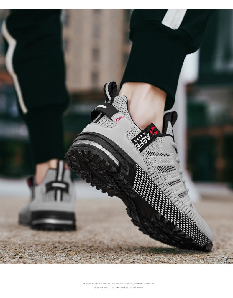 New Men Running Shoes Breathable Outdoor Sports Shoes Lightweight Sneakers for Men Comfortable Athletic Training Footwear