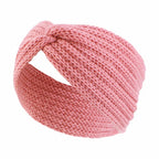Winter Warm Headband for Women Knot Cross Headbands Wool Knitted Elastic Wide Headband Headwear Girls Hair Band Hair Accessories
