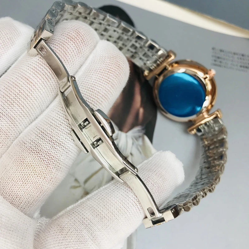 Women's watch simple thin light luxury temperament steel belt famous brand mysterious gift series