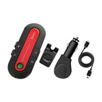 Car Handsfree Phone 4.1+EDR Wireless Bluetooth Compatible Handsfree Car Kit MP3 Music Player USB Power Audio Receiver Visor Clip