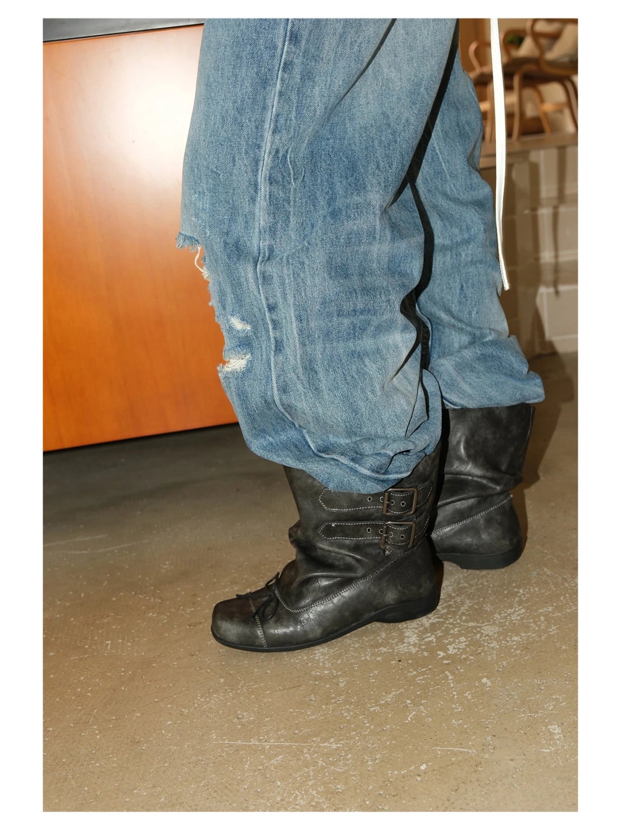 Flats Women Ankle Boots Fashion Designer Punk Boots Winter Woman Chelsea Boots 2025 Trend New Buckle Gladiator Motorcycle Botas