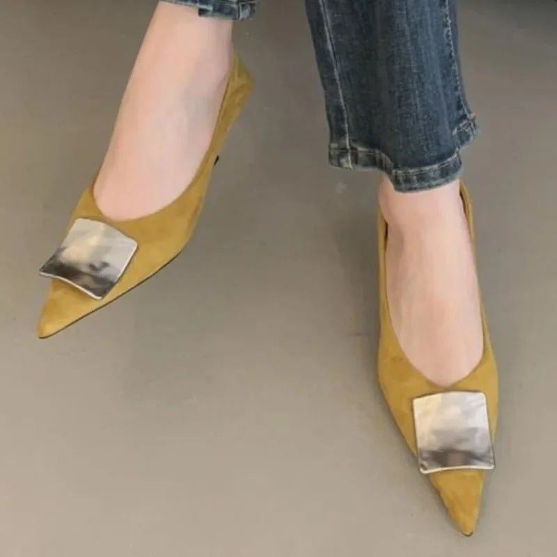 Women's High Heels, Fashionable Pointed Toe Design, Simple and Versatile Style, Suitable for Spring Commuting Wear, Sandals