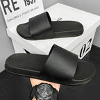 Slippers for Men and Women 2025 New Summer Home Non-Slip Large Size Flip Flops for Men to Wear Simple Casual Beach Sandals