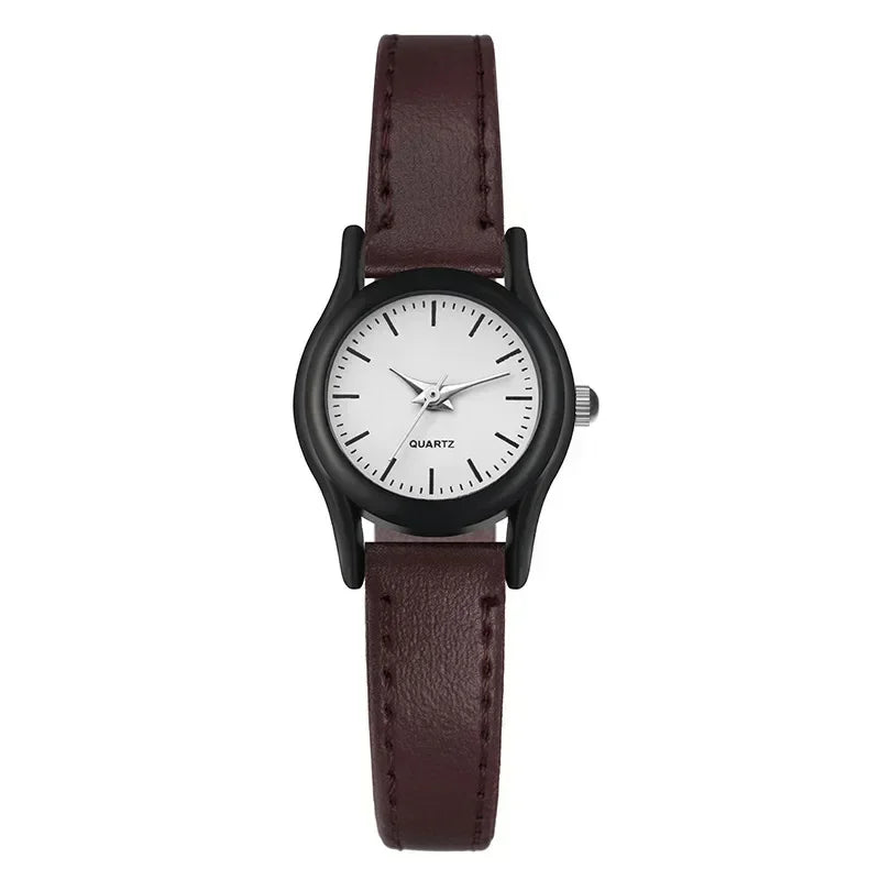 Couples Watches Leather Strap Minimalist Fashion Quartz Wristwatches Multiple Colors for Loved Ones Gift Parejas Reloj