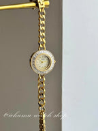 Women's Watches 2025 Luxury Elegant Ladies Wrist Watch Gold Rhinestone Quartz Wristwatch Vintage Female Small Clock reloj mujer