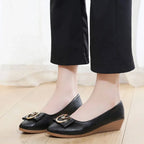 Flats Shoes Woman Foable Ballets Metal Buckle Bow Flats Lady Fall Shoes Girl Ballerina Dress Moccasin Rhinestone scintillation