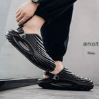 New Men Massage Slippers Slides Indoor Outdoor Sandals Beach Casual Shoes Comfortable Sole Men's Slippers