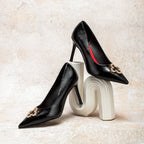 C-H Woman's High Heels  New High Quality Pointed Shoes Business Commuter Girls Shoes Banquet Party Shoes 9cm