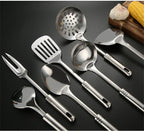 Kitchen Stainless Steel Korean Style Kitchenware Pots Set Cooking Tableware Food Rice Soup Spoon Colander Spatula Accessories