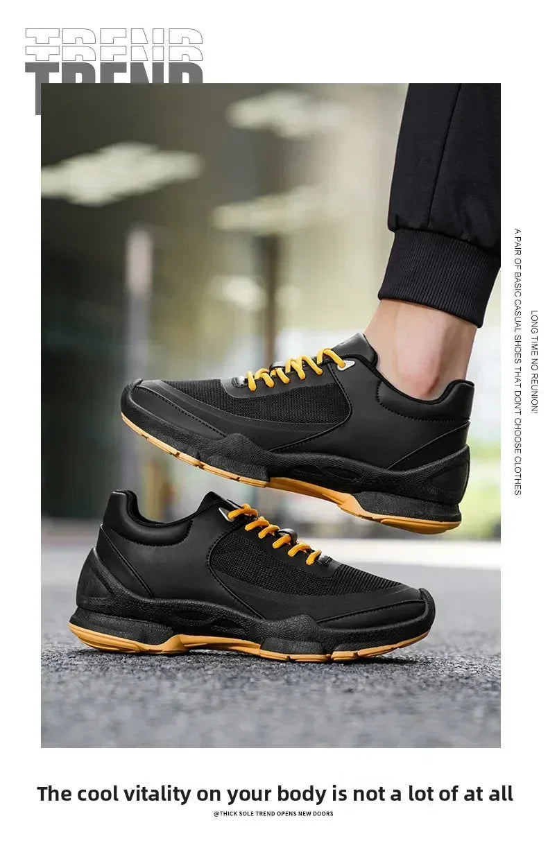 Men's Casual Sports Shoes Are Mainly Designed By The Brand, Featuring Original Anti-slip Flat Heels and Breathable Mesh Shoes