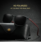 Sports Sunglasses for Men Polarized Comfortable Wear Square Sun Glasses Male Light Weight Eyewear Accessory with Origina UV400