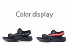 Classic summer sandals for men and women, lightweight and breathable, with Velcro trendy sandals, open-toe sandals