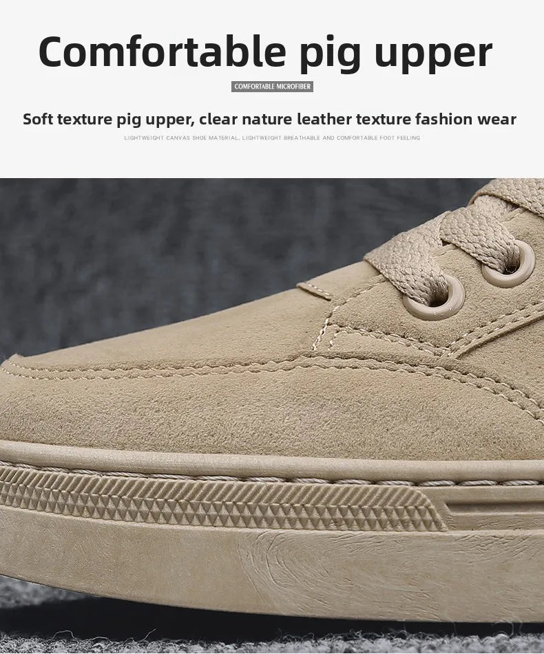 Men's Shoes 2025 New Spring Work Safety Shoes, Anti-slip, Wear-resistant, Versatile Casual Sports Work Shoes, Men's Board Shoes