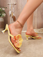 Women's Slippers Casual Fashionable  High Quality Shoes for Women Shallow Women Sandals Elegant Flowers Design Women's Slippers