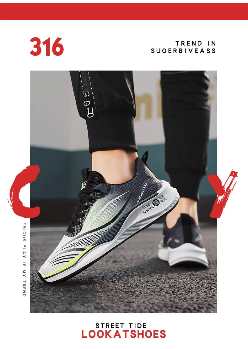 Men's Shoes 2025 New Spring and Autumn Season Breathable Versatile Casual Trendy Shoes Men's Work Lightweight Sports Board Shoes