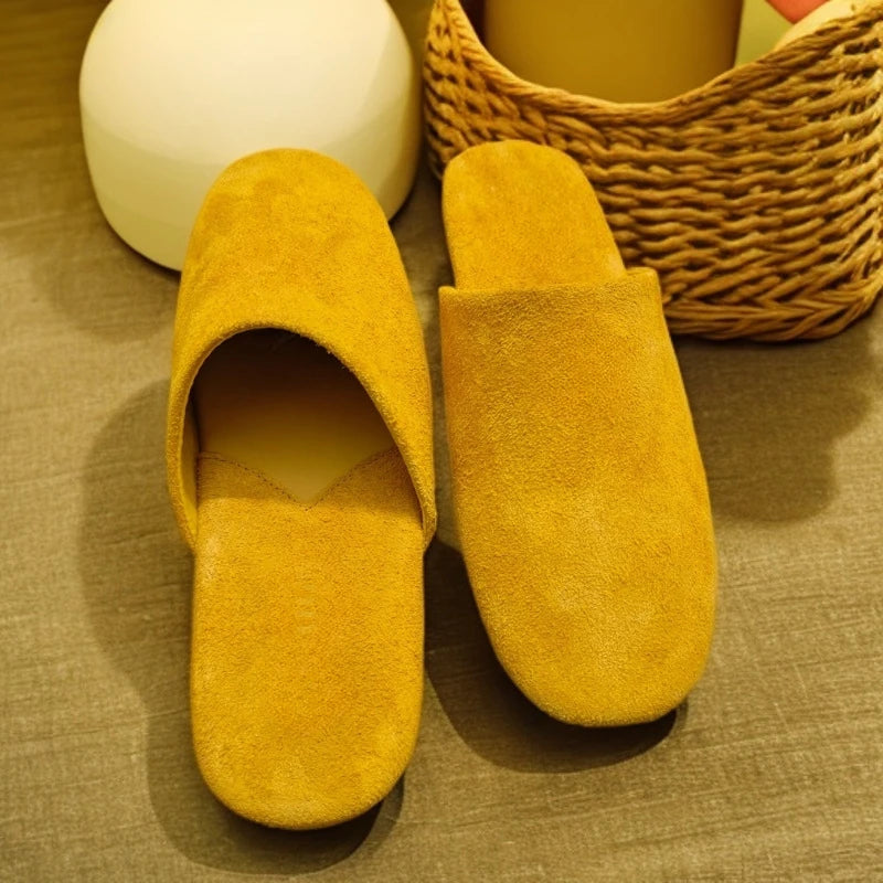 Women's Sandals Summer 2025 Small Yellow Drag One Kick Sandals Woman Luxury Fashionable Casual Flat Women's Home Slippers Shoes