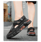 Summer Men Sandals Genuine Leather Mens Casual Shoes Outdoor Men Leather Sandals for Men Beach Shoes Roman mens Shoes