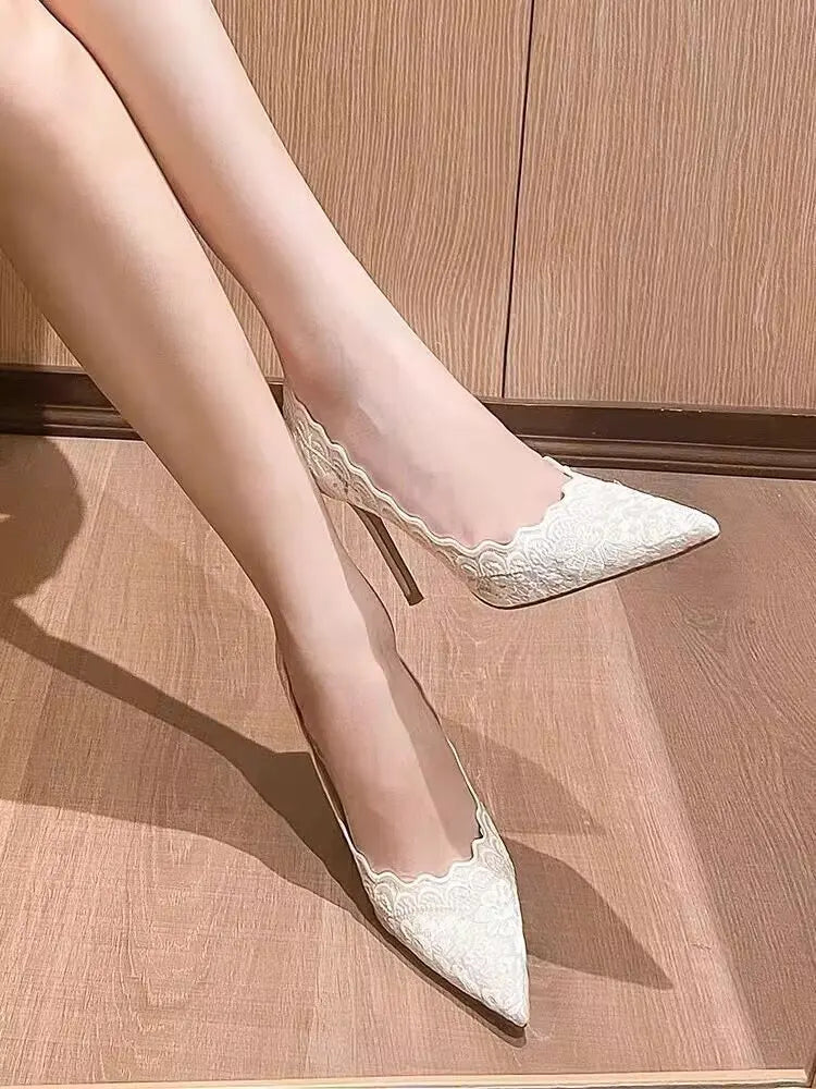 Women High Heels 2025 New Spring Design Pointed Toe Woman Pumps Thin Heels Elegant Nightclub Party Female Shoes Zapatos De Mujer