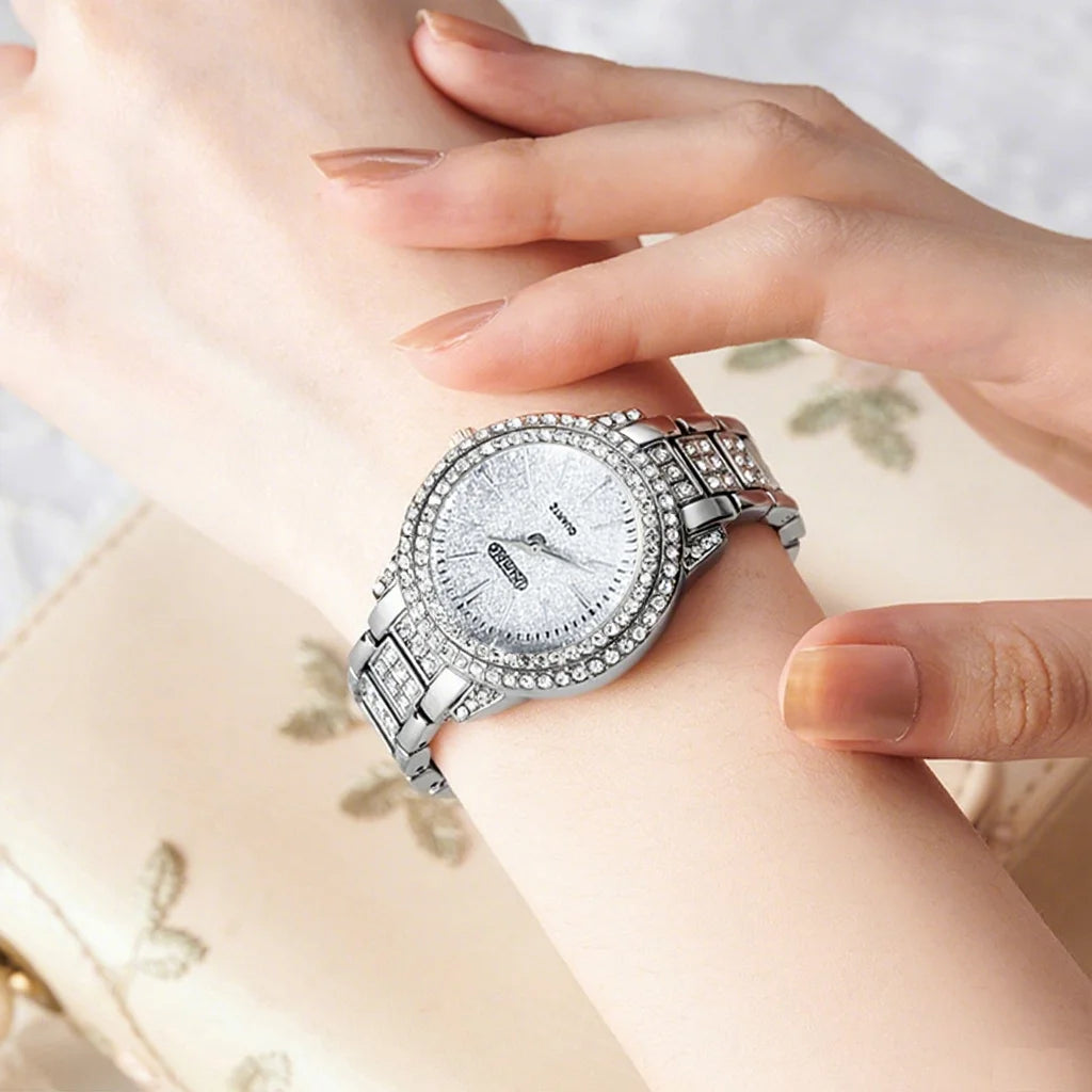 Couple Watches, 2-Piece Set Luxury Watch Set Classic Minimalist Large Dial Casual Versatile Quartz Watch Combo Set Holiday Gift