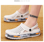 Slippers for men in summer, wearing breathable sandals outside the head, outdoor cooldown, anti slip beach, straight drag