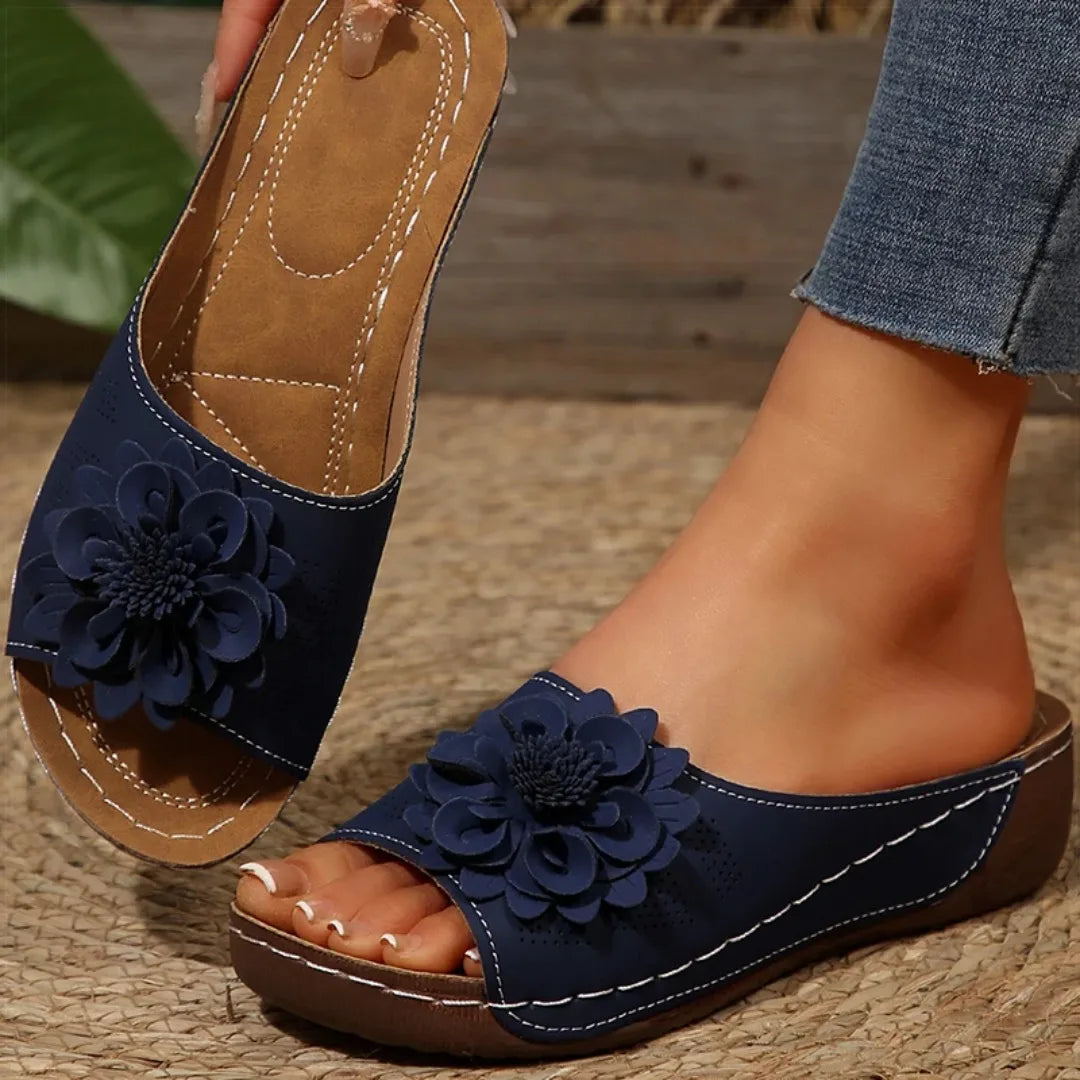 Women's Sandals Wedges Heels Sandals Summer 2025 Platform Sandalias Mujer Soft Heeled Slippers Summer Shoes Woman Footwear Women