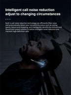 Wireless Bluetooth Headset Earphones 5.1 Single Handsfree For Driving HD Call Noise Headphone Microphone Business Headset