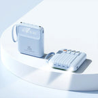 20000mAh Mini Power Bank 4in1 Cable Portable Charger Fast Charging LED Digital Display Poverbank External Battery Mobile Power