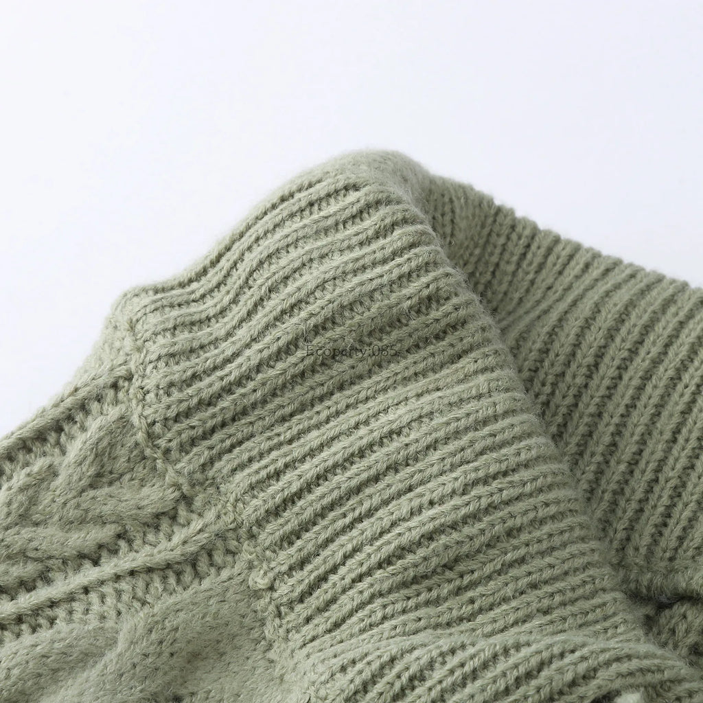 Men's Sweater Knitted Pants Solid Color Casual Pants Autumn Winter Warm  Knitted Slim Fit Pants for Male Long Pant