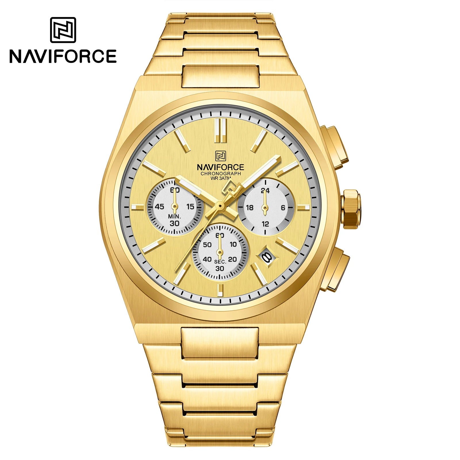 NAVIFORCE Luxury Couple Watches Set - Men's And Women's Fashion Quartz Wristwatches Waterproof Stainless Steel 2025 New Arrival