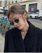 New Sunglasses For Women And Men UV400 Sun Glasses Alloy Oval Eyewear