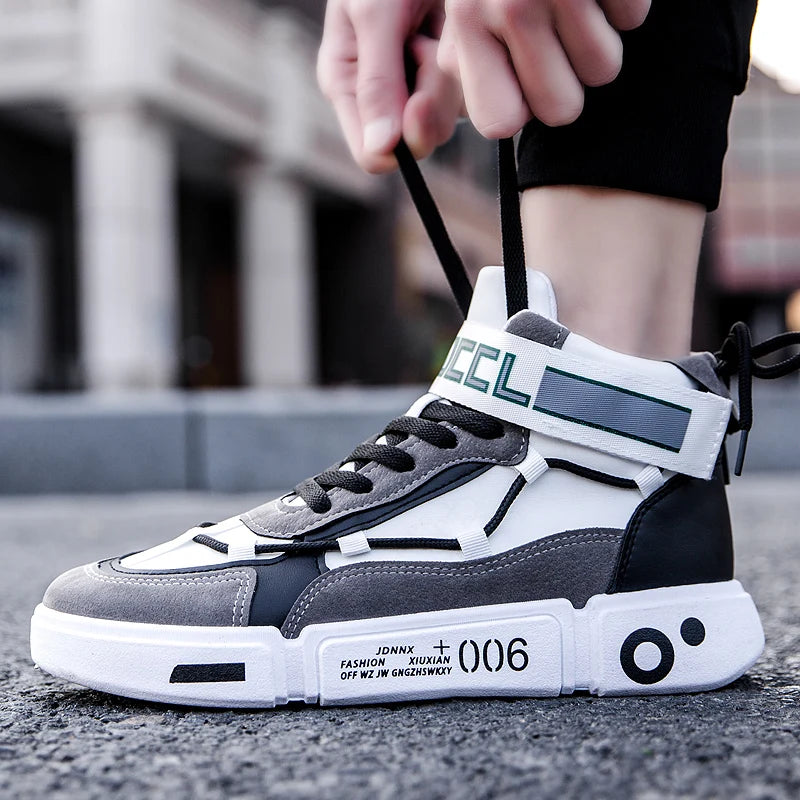 Men's Sneakers New In High Top Running Shoes Round Toe Platform Shoes Casual Fashion for Men Sneakers Breathable Fashion Lace-up