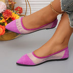 Women Flats New Mesh Breathable Shoes for Women Soft Sole Non-slip Flat Shoes Sexy Casual Loafers Luxury Designer Sneakers Women