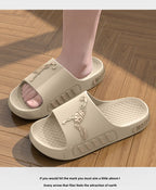 Men's slippers for outdoor wear, summer home, thick soled shower, anti slip sports, cool slippers for cooldown