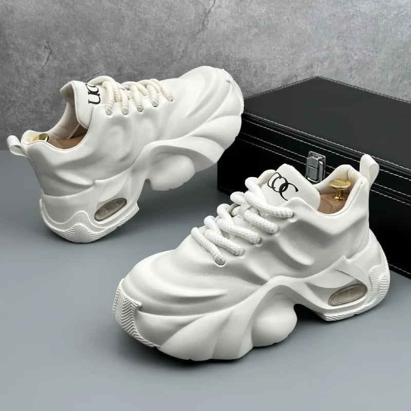 Men Shoes Designer Luxury Casual Sneakers Breathable Platform Shoes for Men Fashion Height Increasing Comfortable Non-slip Shoes