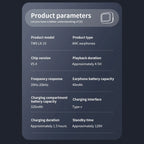 New Full Touch Screen Headphones ANC Bluetooth 5.4 Noise Cancelling Earphones HiFi Stereo Wireless In-Ear ENC Earbuds With Mic