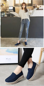 2023 Spring Women Flats Shoes Platform Slip On Flats Woman Sneakers Female Suede Ladies Tenis Loafers Moccasins Casual Shoes