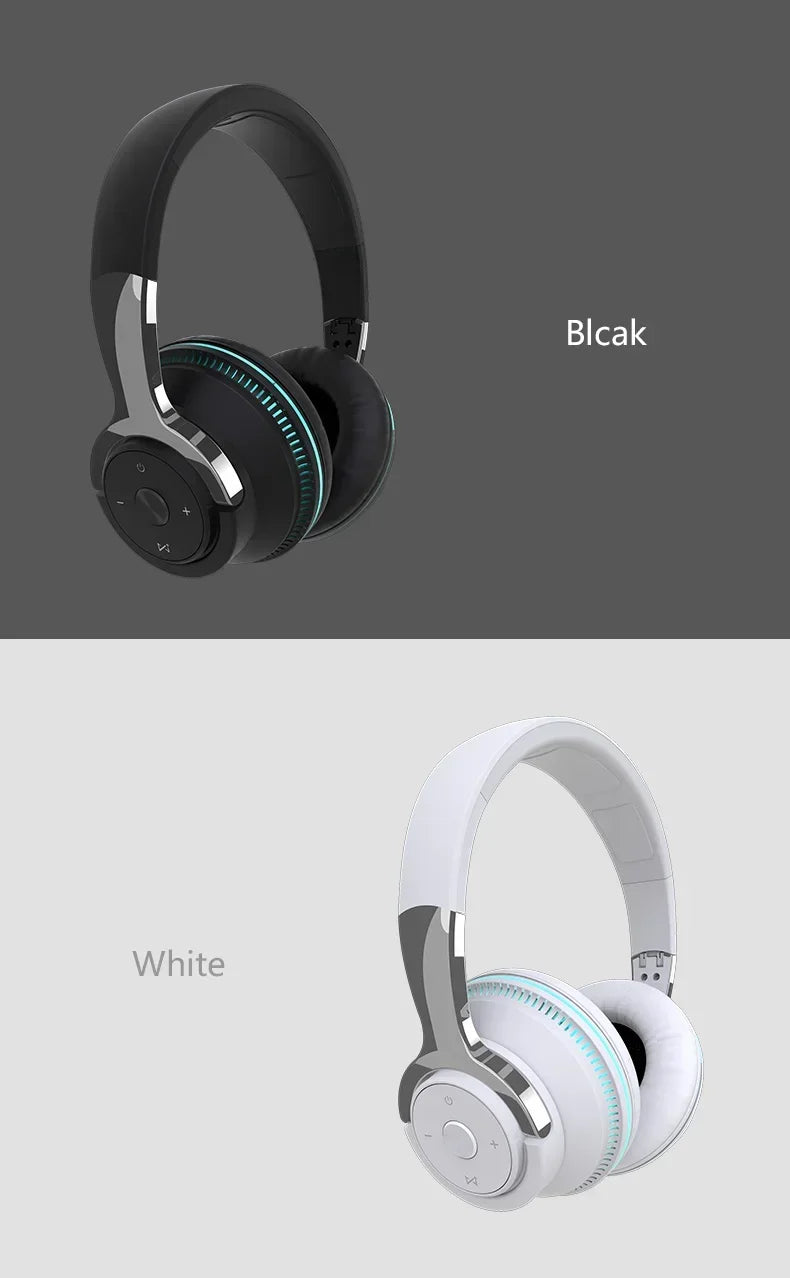 Wireless Bluetooth Headphones Hi-Res Audio Over The Earphone Bluetooth 5.3 Wired Dual-mode Headset with Microphone AUX Cable