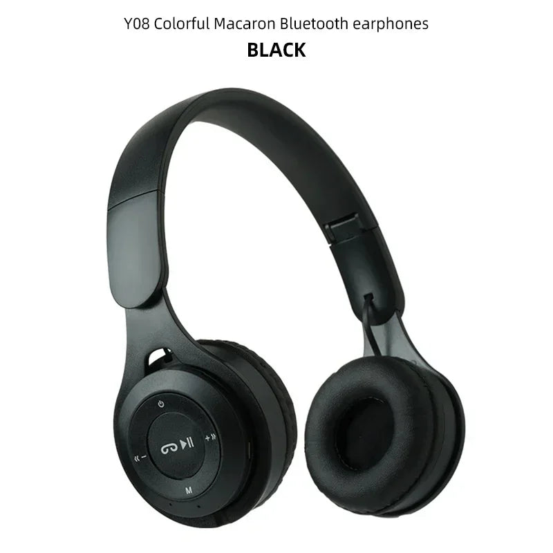 Headphones Kids Wireless Bluetooth Earphones Stereo Foldable Helmets Gaming Headsets Over-ear Headphones for Android ios Music