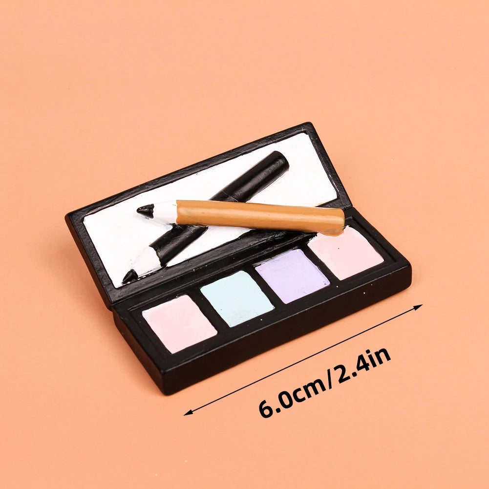 Girl's Birthday Party Cosmetics Decorations Lipstick Perfume Bottle Eyeshadow Box Cake Top Lady's Mom's Birthday Cupcake Toppers