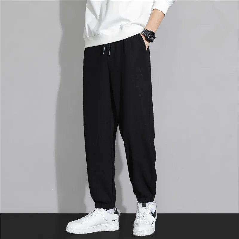 2024 New Trendy Solid Color Pants, Multi Flap Pocket Men's Cargo Pants, Loose Casual Outdoor Pants, Men's Work Pants oversized