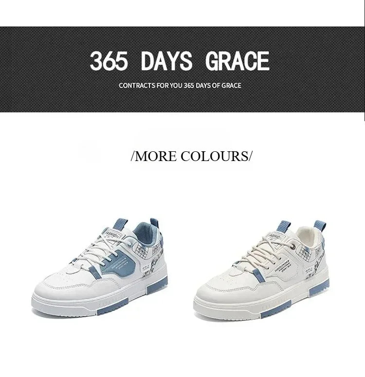 Men's shoes 2025 summer new breathable white shoes men's trendy and versatile thick soled sports board shoes trendy shoes