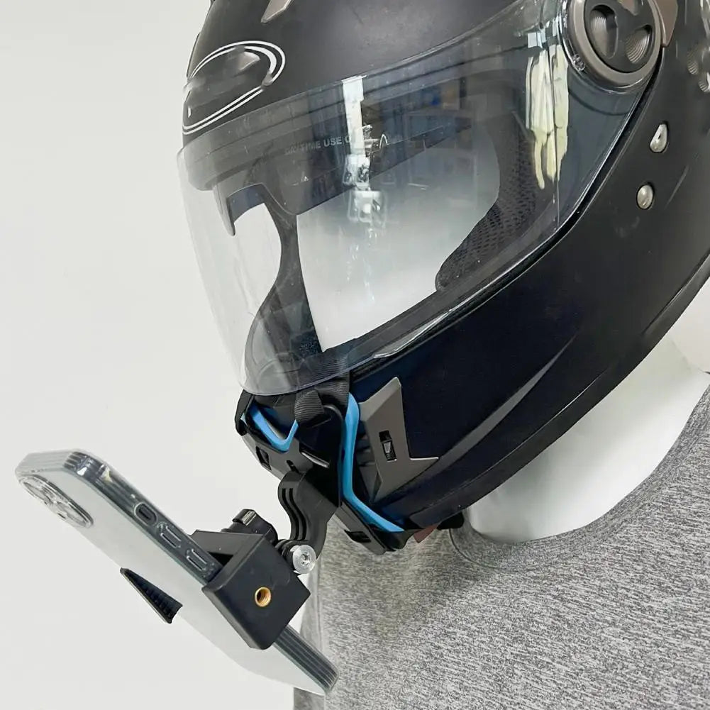 Helmet Holder Helmet Accessories Motorcycle Riding Mobile Phone Holder Sports Camera Chin Holder Phone Clip Accessory