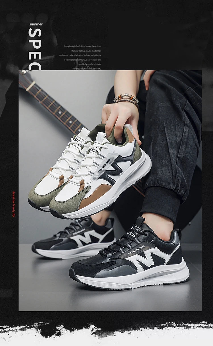 Men's Shoes,Lightweight and Fashionable Sports Shoes with Soft Soles for Casual Wear, Anti-slip and Durable Running Sports Shoes