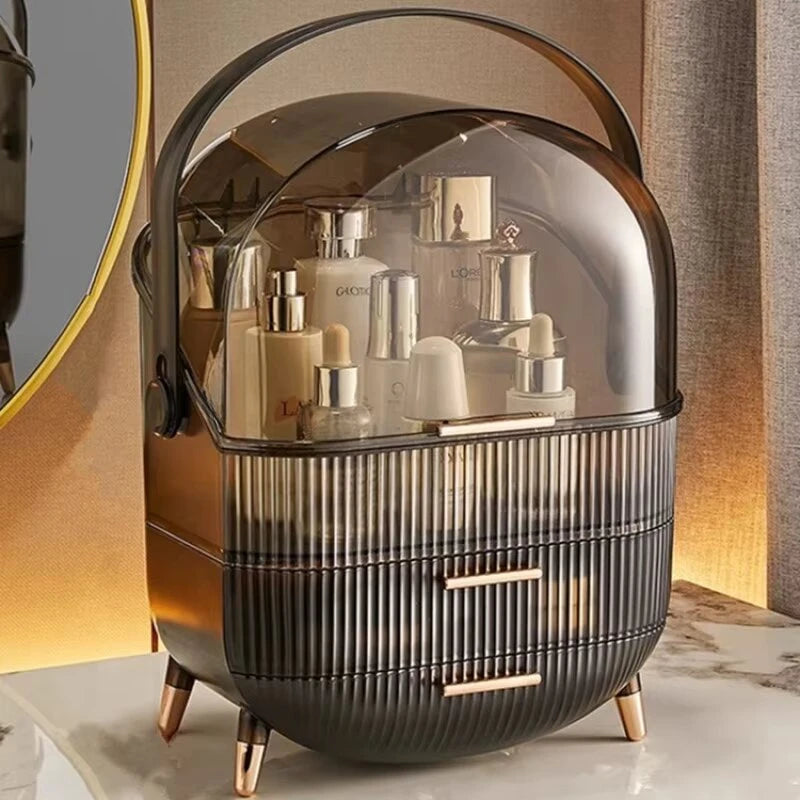 Cosmetics Display Cabinet Storage Box Drawer Dustproof Makeup Brush Large Capacity Storage Box Practical Home Collection Items
