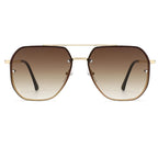 2023 Luxury Sunglasses For Men Women Brand Metal Big Frame Glasses Ladies UV400 Blue Black Sunglass Male Female Eyewear