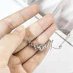 NKHOG Full Moissanite Necklace Pendant For Women 925 Sterling Silver Plated 18k Gold Pass Diamond Test Wedding Gift Fine Jewelry