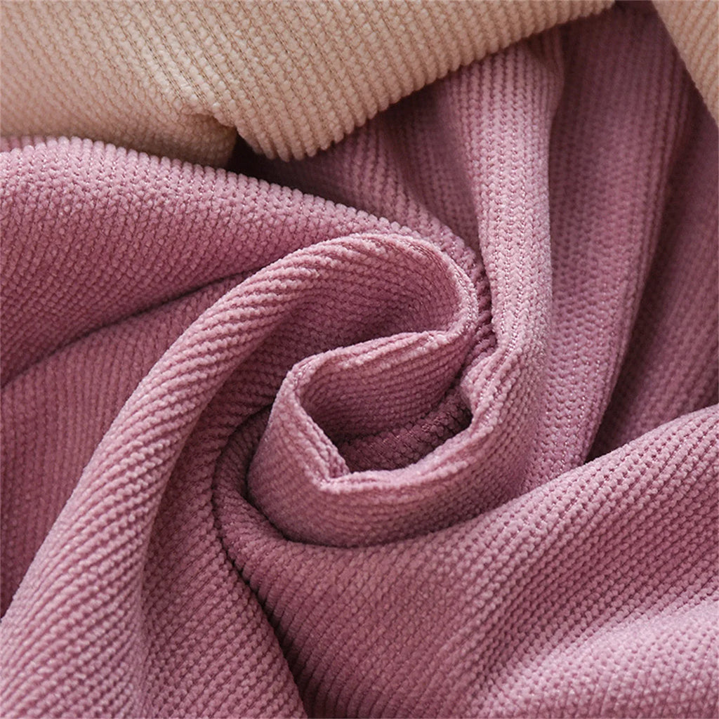 Winter Baby Girl Fleece Dress Bow Soft Standing Neck Solid Color Thickened And Warm Retro Baby Dress